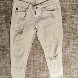 Ag Adriano Goldschmidt Distressed Jeans
